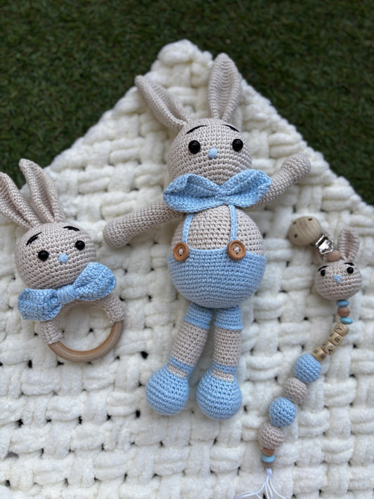 Trio Poupée Monsieur Lapin