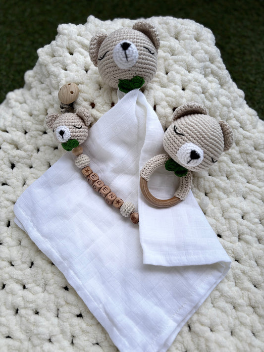Trio Doudou Ourson