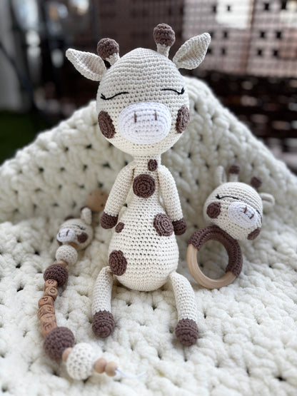 Trio Poupée Girafe